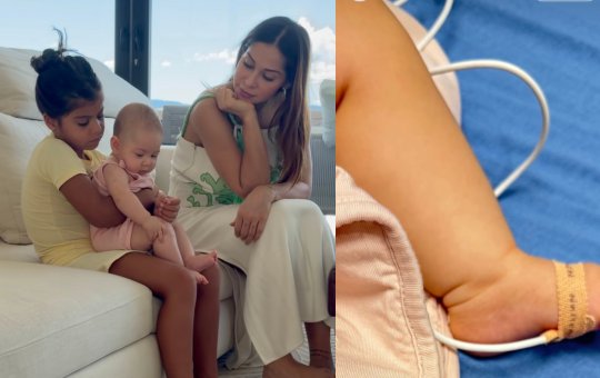 Maíra Cardi pede orações pela filha de seis meses após diagnóstico de bronquiolite