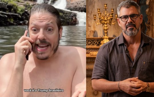 Fábio Porchat ironiza curso de Juliano Cazarré voltado a “fortalecer homens” e vídeo viraliza