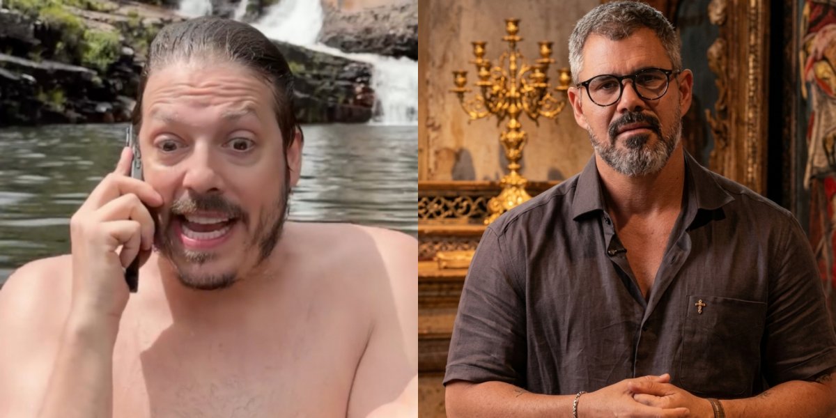 Fábio Porchat ironiza curso de Juliano Cazarré voltado a “fortalecer homens” e vídeo viraliza