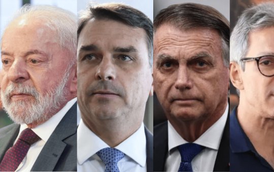 Pesquisa mostra Lula em empate técnico com Flávio Bolsonaro e Zema no 2º turno