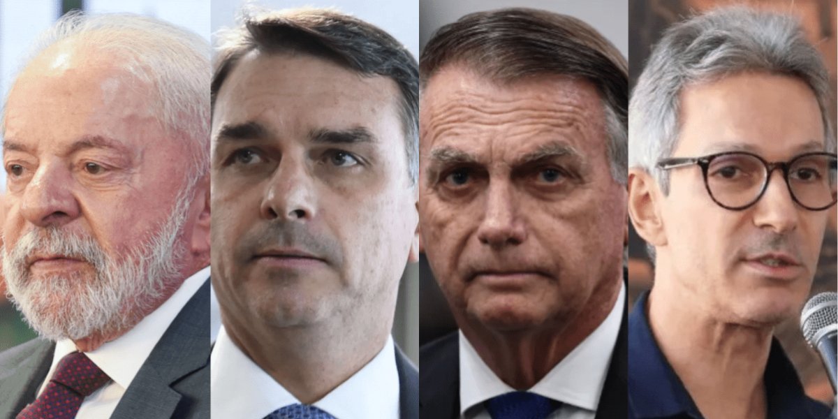 Pesquisa mostra Lula em empate técnico com Flávio Bolsonaro e Zema no 2º turno