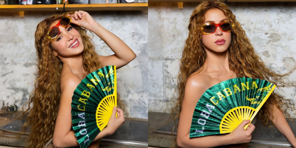 Shakira em post nas suas redes sociais para show na Praia de Copacabana