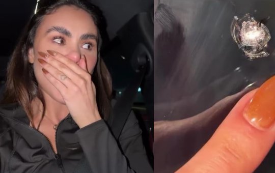 Ex-bailarina do Faustão reage a tentativa de assalto e tem carro atingido em SP