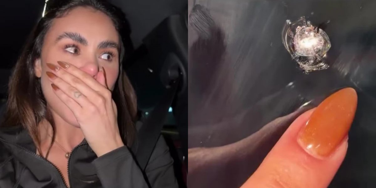 Ex-bailarina do Faustão reage a tentativa de assalto e tem carro atingido em SP