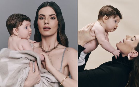 Camila Queiroz revela rosto de filha na revista Marie Claire