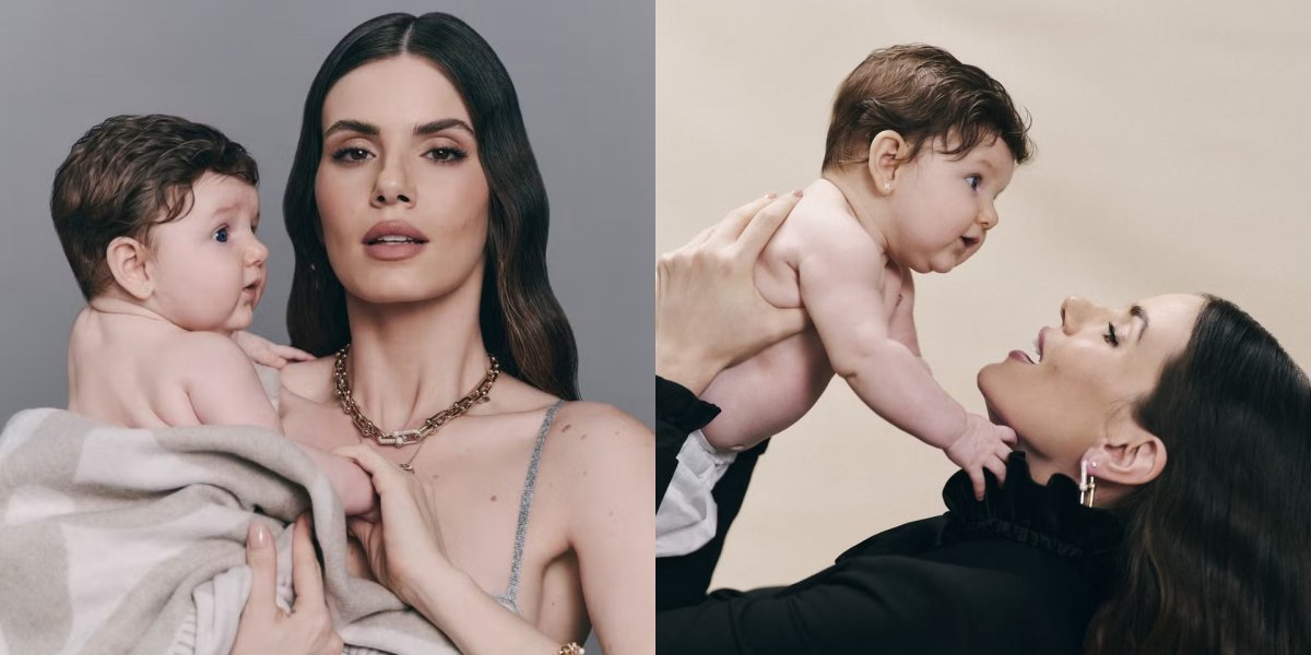 Camila Queiroz revela rosto de filha na revista Marie Claire