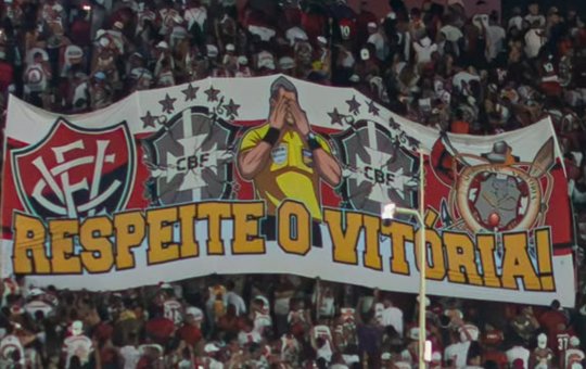 Em súmula após a partida, árbitro cita protesto da torcida do Vitória