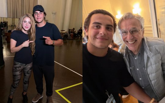 Marcelo Sangalo compartilha fotos com Shakira e Caetano Veloso e agita internet