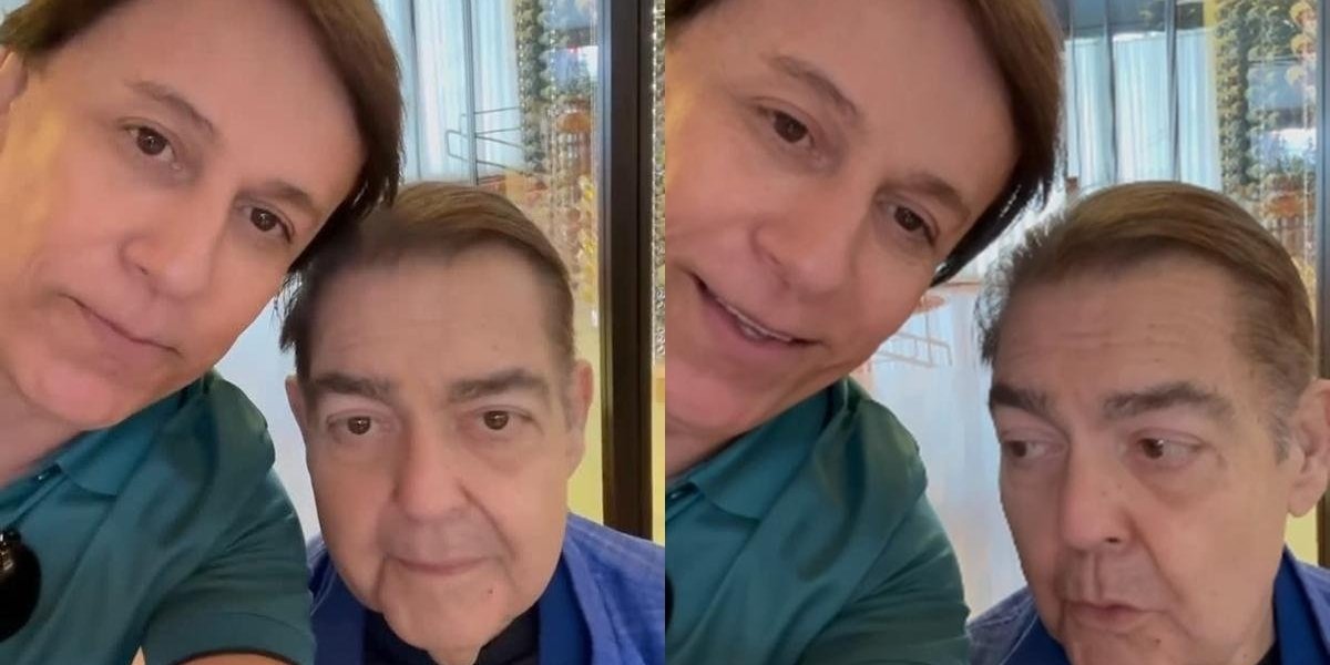 Faustão reaparece em vídeo ao lado de Tom Cavalcante em celebração aos 76 anos