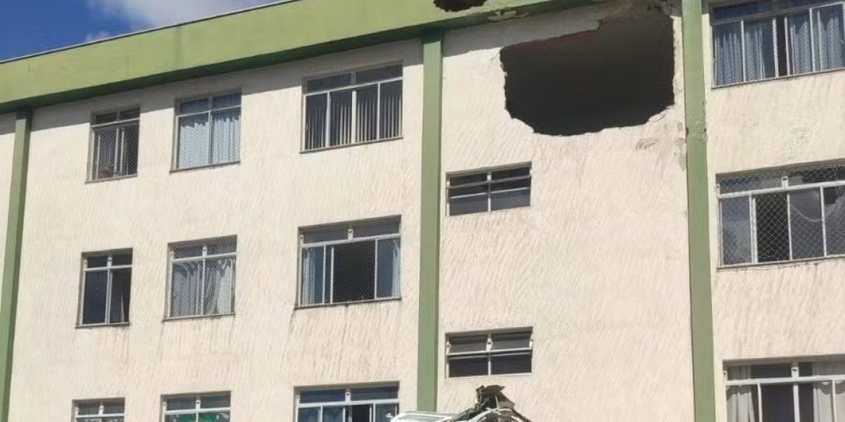 Veja como ficou interior de prédio que foi atingido por avião em Belo Horizonte