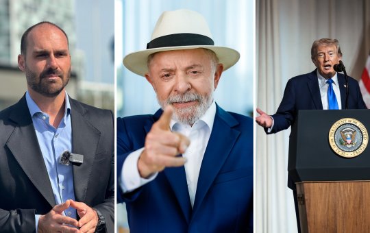 Eduardo Bolsonaro ironiza encontro de Lula com Donald Trump: 'Malandro que é'