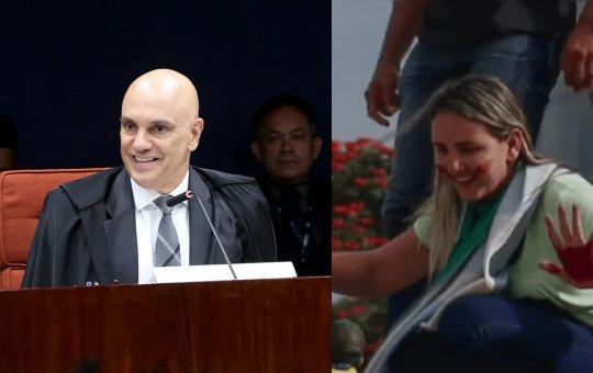 Moraes nega redução de pena de “Débora do Batom”, cabeleireira que pichou estátua no STF