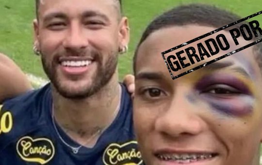 Após polêmica no Santos, imagens geradas por IA sobre Neymar e Robinho Jr. viralizam nas redes