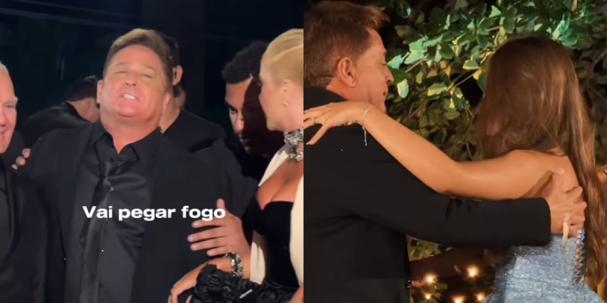 Leonardo rouba a cena durante aniversário de 15 anos da neta: 'Tá puro álcool'