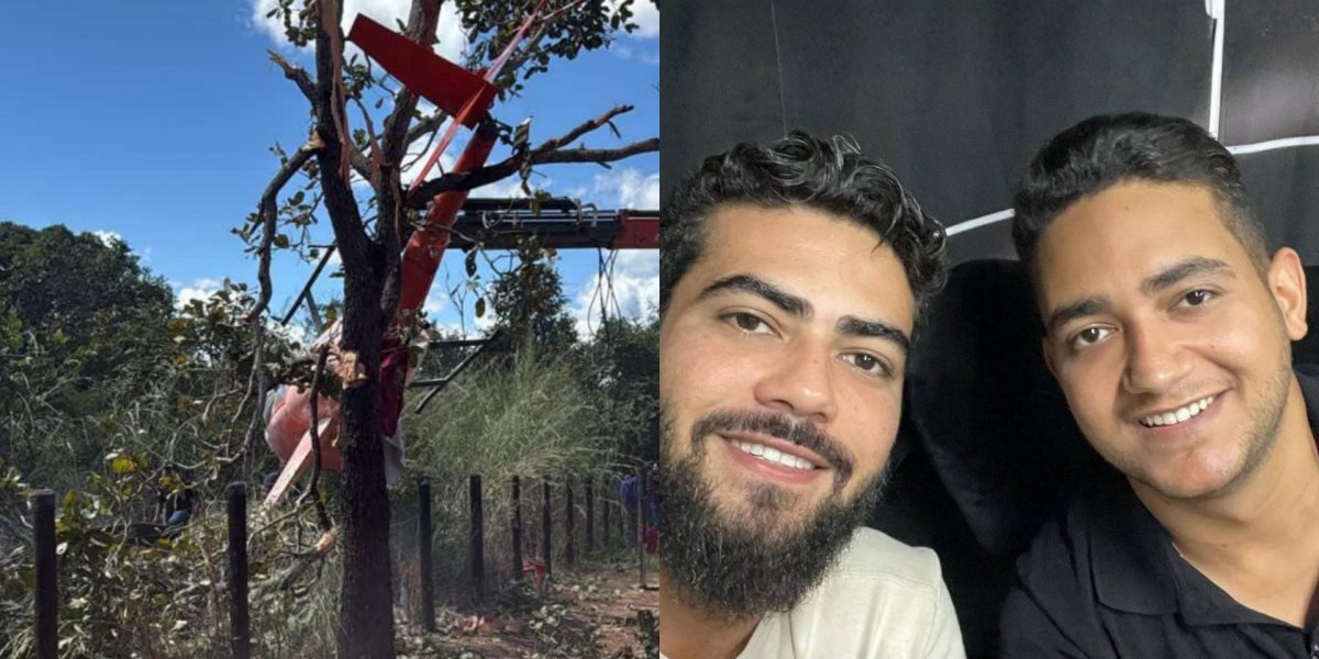 Helicóptero faz pouso forçado em fazenda de Henrique e Juliano no Tocantins; dupla se pronuncia
