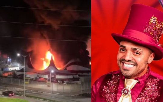 Incêndio atinge Circo do Tirullipa em Natal e mobiliza Corpo de Bombeiros