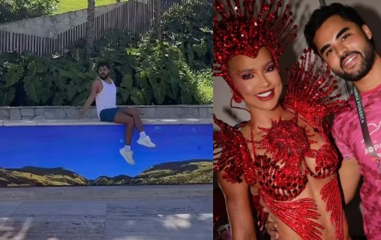 Lucas Guedez causa prejuízo em mansão de Virginia após brincadeira com telão de R$ 150 mil