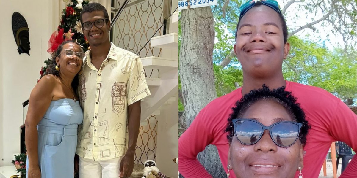 Fotos de Márcia Bispo e Pedro Henrique (à esquerda) e Girlia Gonçalves e Mateus (à direita)