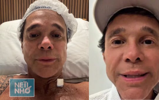 Emocionado, Netinho chora em vídeo no hospital e fala sobre nova luta contra o câncer