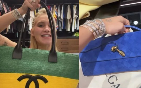 Virgínia Fonseca mostra bolsas de grife para a Copa do Mundo