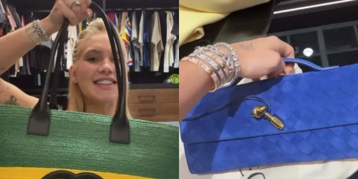 Virgínia Fonseca mostra bolsas de grife para a Copa do Mundo