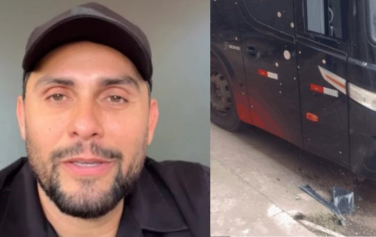 Cantor Mano Walter faz apelo após arrombamento e furto de onibus