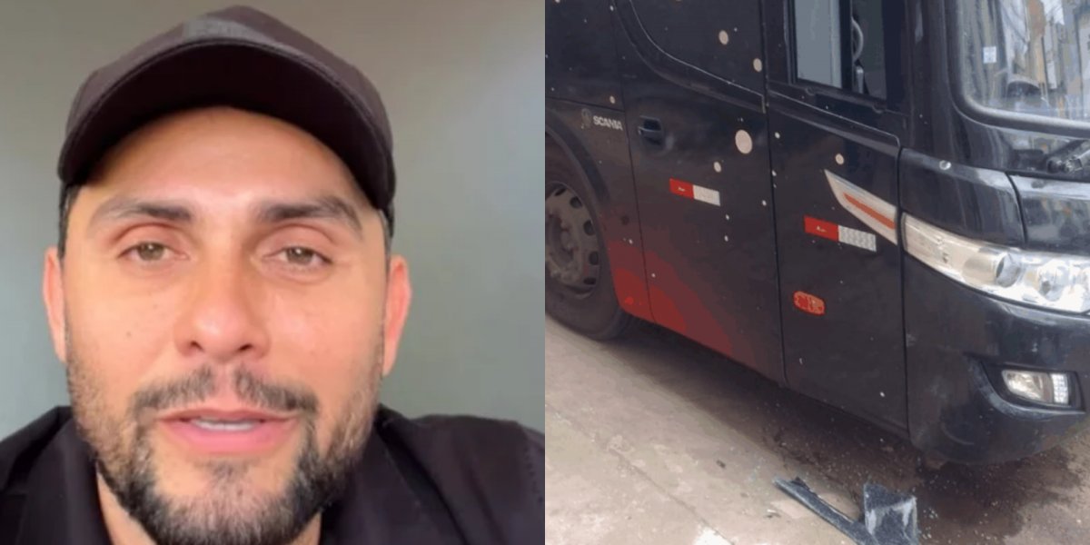 Cantor Mano Walter faz apelo após arrombamento e furto de onibus
