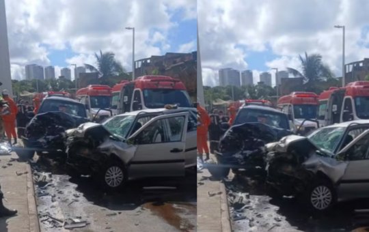 Mulher morre e três pessoas ficam feridas após acidente em bairro de Salvador