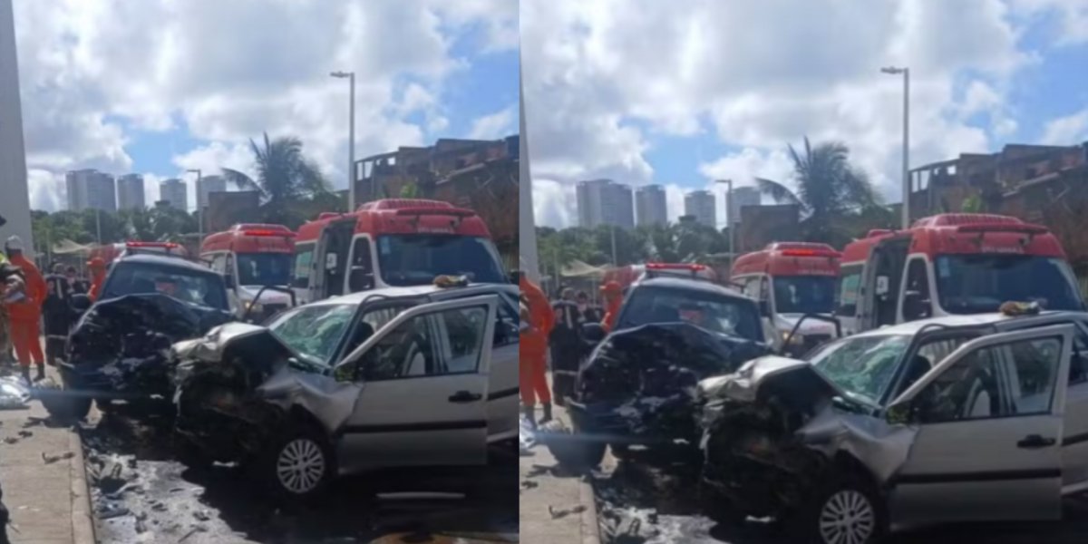 Mulher morre e três pessoas ficam feridas após acidente em bairro de Salvador