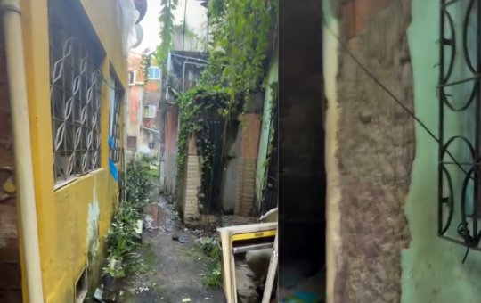 Influenciador mostra casas abandonadas em bairro de Salvador, "cidade do tráfico"