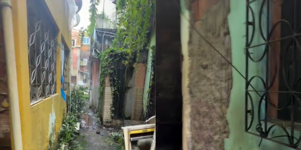 Influenciador mostra casas abandonadas em bairro de Salvador, "cidade do tráfico"