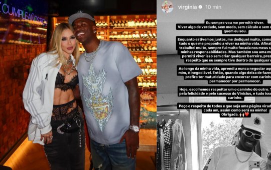 Virginia Fonseca anuncia fim do namoro com Vini Jr.: ‘sempre me permiti viver