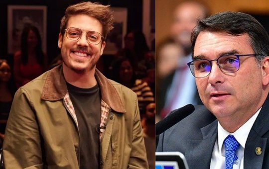 Fábio Porchat ironiza Flávio Bolsonaro em esquete sobre áudio vazado com Daniel Vorcaro