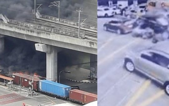 Acidente entre trem e ônibus deixa 8 mortos e 25 feridos em Bangkok