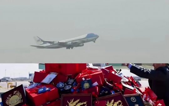 Trump joga fora presentes recebidos na China e atitude chama atenção