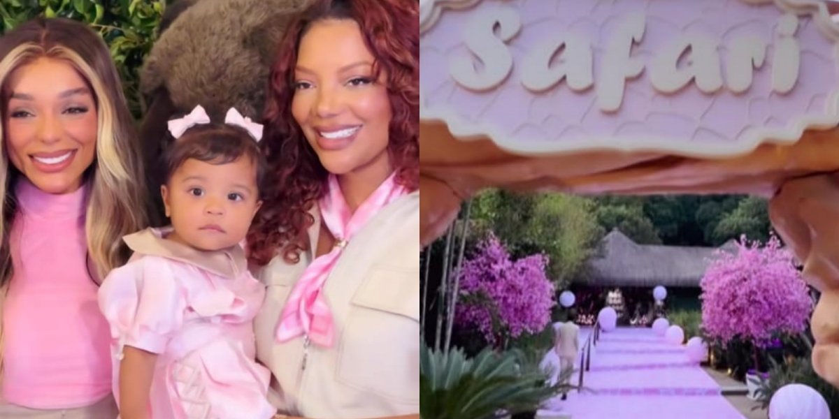 Ludmilla e Brunna Gonçalves comemoram 1 ano da filha com festa luxuosa inspirada em safari
