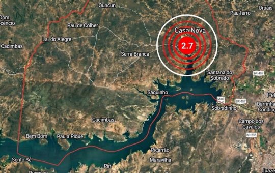 Abalo sísmico atinge cidade no norte da Bahia