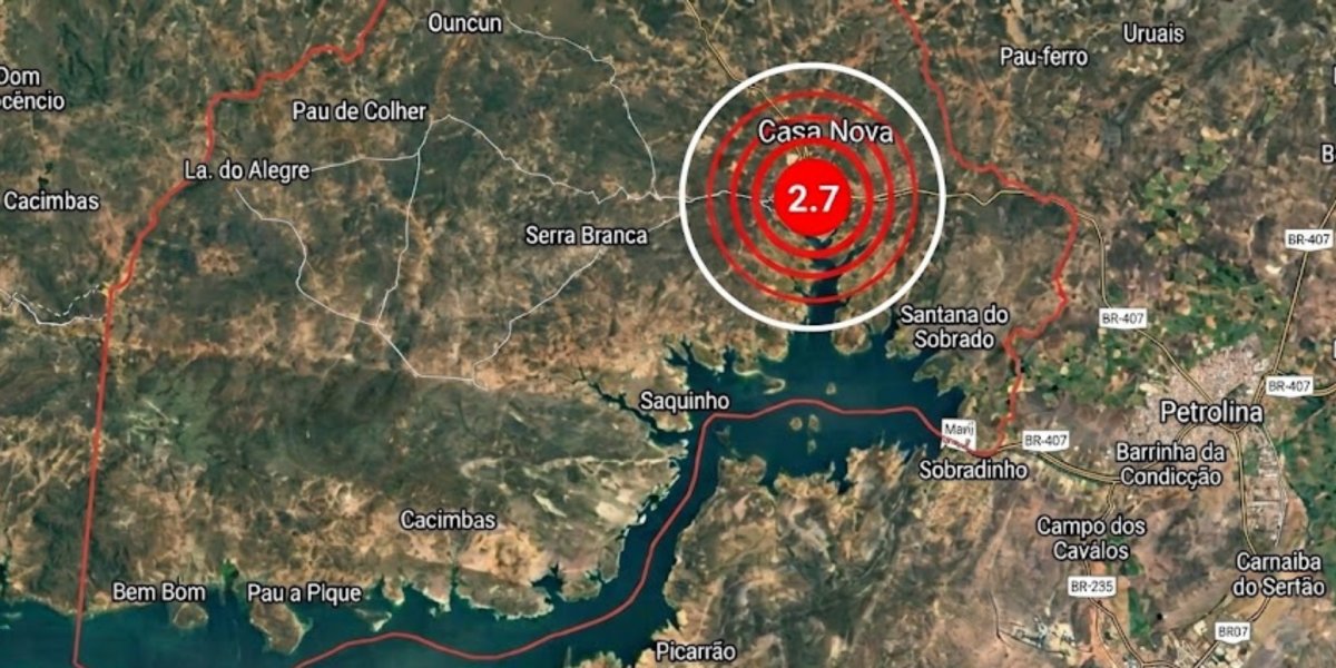 Abalo sísmico atinge cidade no norte da Bahia