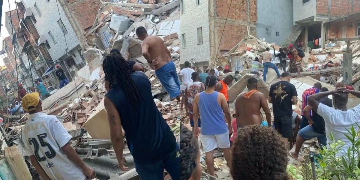 Doze famílias ficam desabrigadas após desabamento que deixou três mortos em Salvador