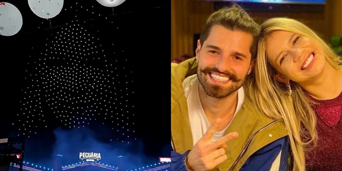 Alok homenageia Marília Mendonça com show de drones em Goiânia