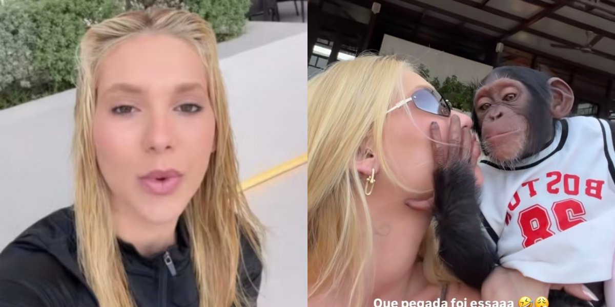 Virginia se manifesta após polêmica com vídeo beijando macaco: “Interpretaram totalmente errado”