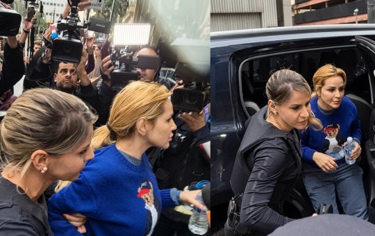 Veja o momento em que Deolane Bezerra chega à delegacia após ser presa em operação