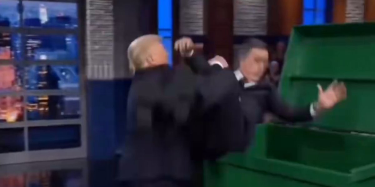 Frame do vídeo publicado por Trump em suas redes sociais