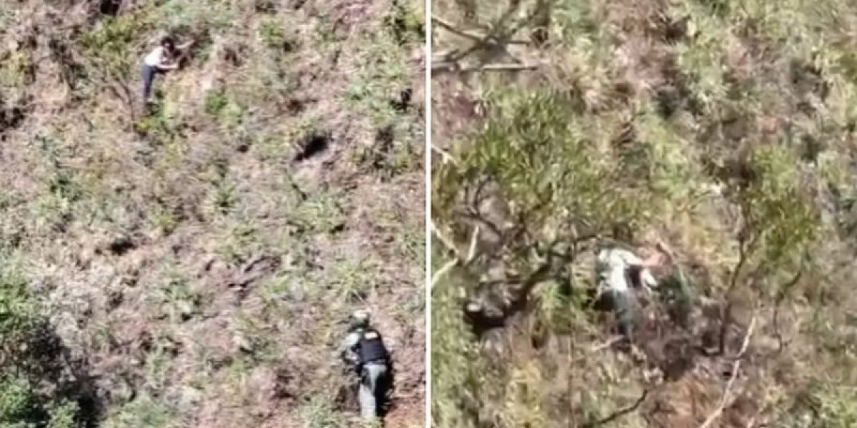 Mulher jogada de penhasco pelo ex é resgatada viva após ficar mais de 24 horas agarrada em vegetação