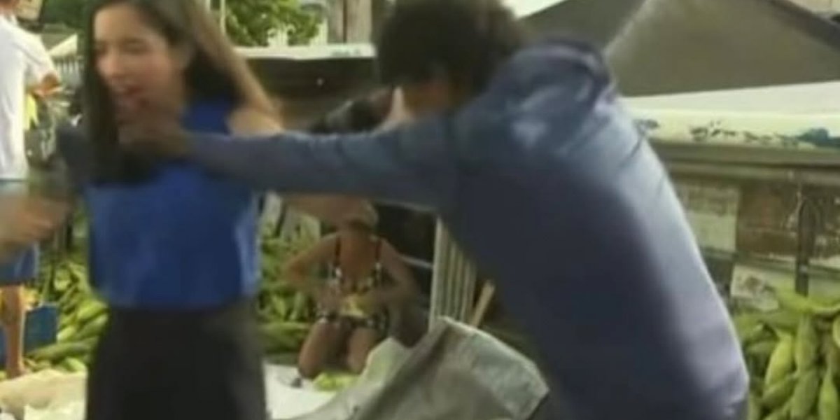 Repórter da Band é agredida durante transmissão ao vivo na Paraíba