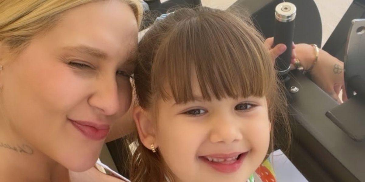 Virgina surpreende Maria Alice com café da manhã em seu aniversário de 5 anos