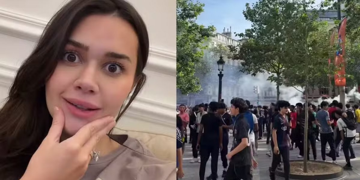 Franciny Ehlke se assusta com torcedores na França durante final da Champions: "Fiquei com medo"