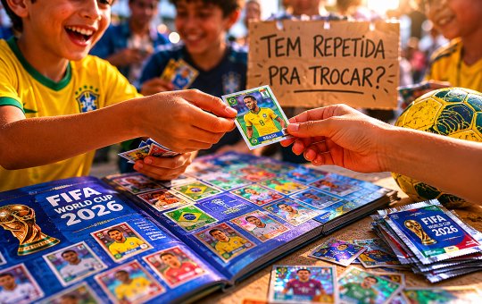 Álbum da Copa tira crianças das telas, reúne gerações e cria rede de convivência em tempos de conexões digitais