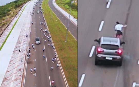 Perseguição policial com troca de tiros interrompe corrida de rua no Paraguai 