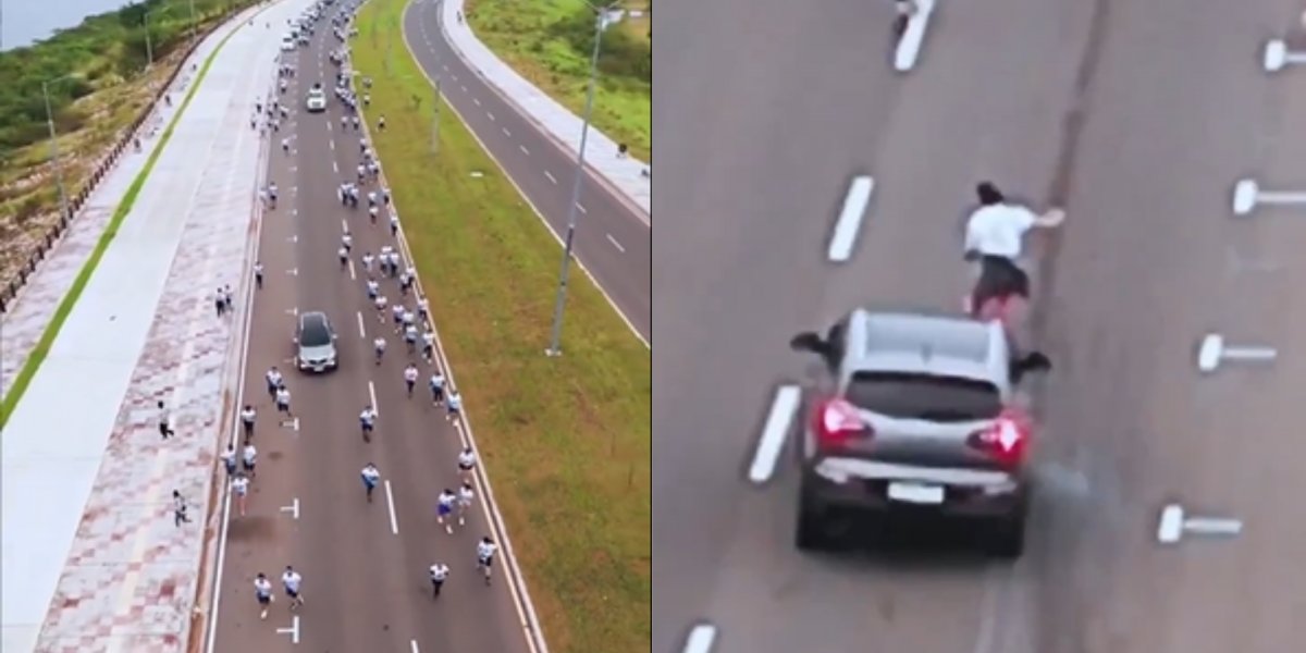 Perseguição policial com troca de tiros interrompe corrida de rua no Paraguai 